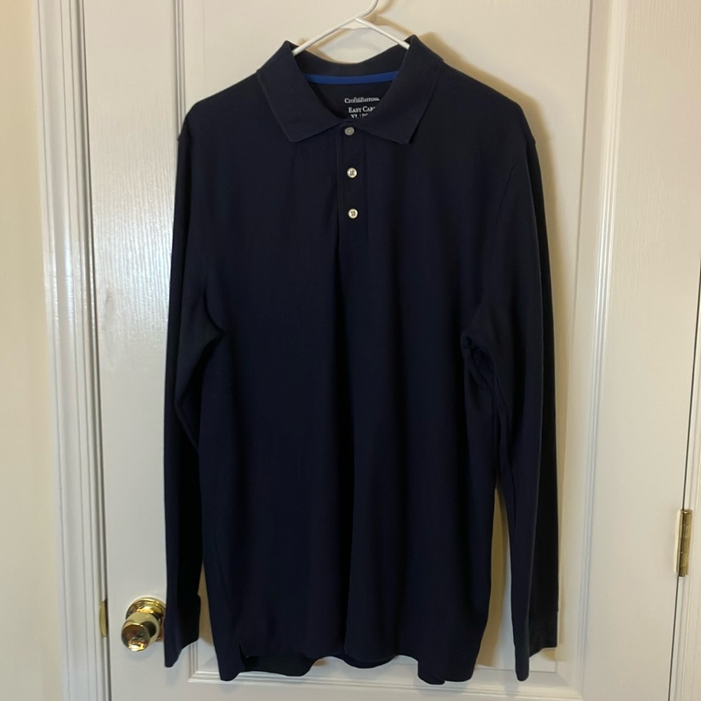 Men’s XL navy blue pique polo - very soft -might be NWOT